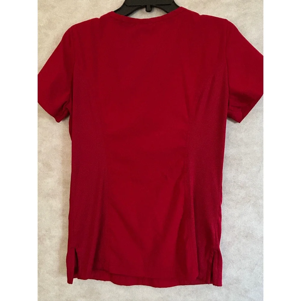 Koi Lite Red Scrub Set Womens Small Top XS Regular Pants Slim Fit